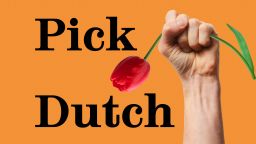 Image with fist and tulip