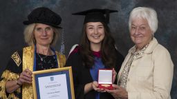 Chancellor Lady Justice Rafferty, Faye Savory and Rosemary Boucher
