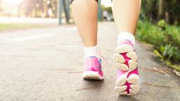 Stock image - walking feet