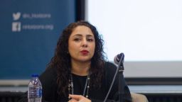 Nafhesa Ali at a panel discussion
