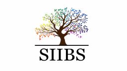 SIIBS logo featuring tree with multicoloured/ rainbow leaves 