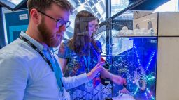 Aerospace student Brandon O'Connell at the Sir William Siemens Challenge: MindSphere Live