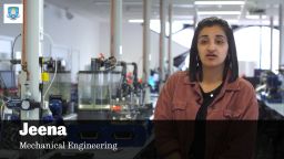 Mechanical Engineering undergraduate student Jeena