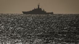 A UK Border Force ship at sea