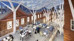 An interior photo of the Engineering Heartspace