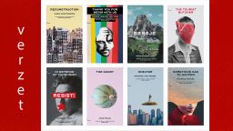 Series of bookcovers of the Strangers Press Chapbook series Verzet