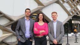Professor George Panoutsos, Dr Maan van de Werken (SleepCogni chief scientific officer) and Joe Hawkins.