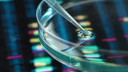 DNA samples in a Petri dish