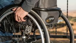 A person in a wheelchair