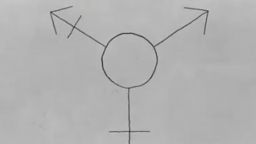 A drawing of a trans-inclusive gender sign 