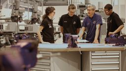 Group of apprentices at the Advanced Manufacturing Research Centre