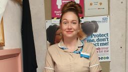 Michelle - apprentice in nursing uniform