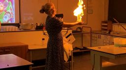 PGDE Alumnus Beth Taylor teaching science