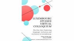 Studies Colloquium 2021 Poster