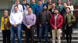 A group photo of the NanoStencil project members