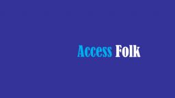 Access folk with blue background