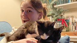 Image of Emilia Seller, History student ambassador (bonus cats!)