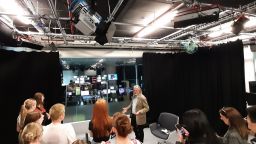 Students at Media City