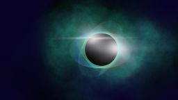 Concept art for what a black hole could look like