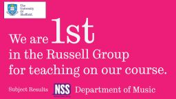 We are 1st in the Russell Group for teaching on our course.