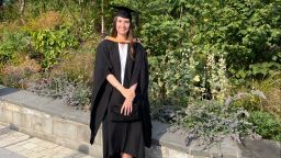 Ella Shepherd at graduation