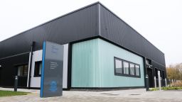 A photo of the exterior of the University of Sheffield's Sustainable Aviation Fuels Innovation Centre