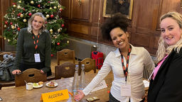 Rose, Kaydian, and Scarlett at the BISA climate summit