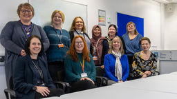 Group photo of 10 nursing staff members