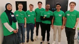 A small group of Civil & Structural Engineering students