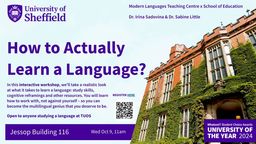 Learn a langage flyer