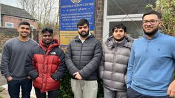A group of students outside the Sheffield Subud Centre