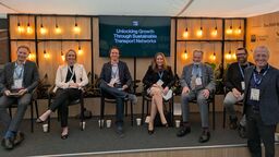 Erica Ballantyne and colleagues at the panel event.