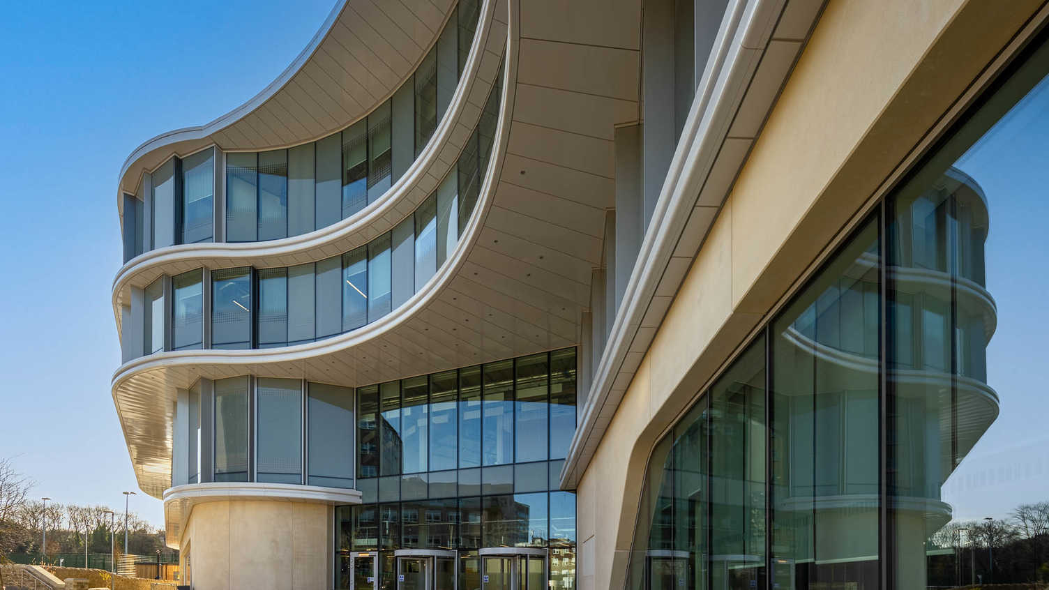 The Wave building facade