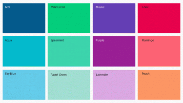 Our wider colour palette